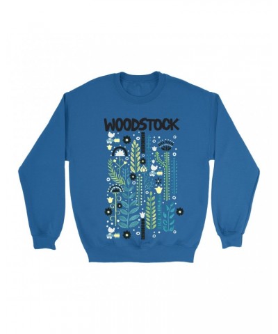 Woodstock Sweatshirt | Floral Folk Pattern Sweatshirt $13.63 Sweatshirts