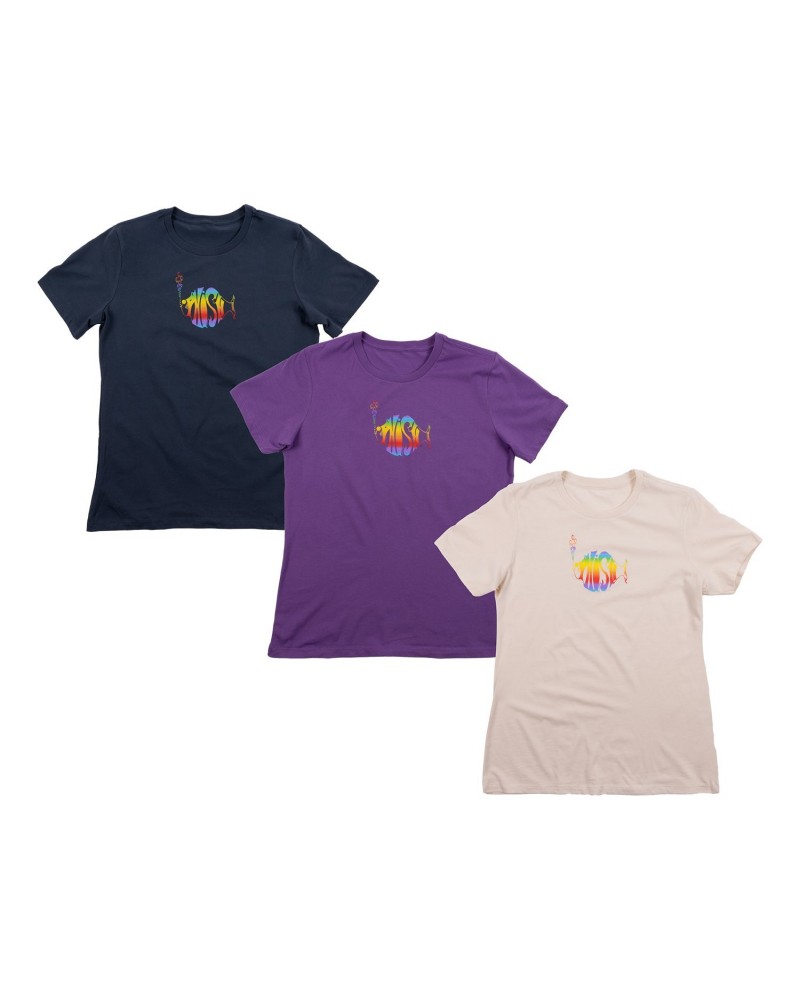 Phish Women's Rainbow Logo Tee $8.37 Shirts