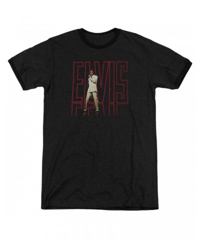 Elvis Presley Shirt | ELVIS 68 ALBUM Premium Ringer Tee $10.56 Shirts