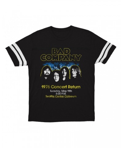 Bad Company T-Shirt | 1976 Concert Return Distressed Football Shirt $14.50 Shirts