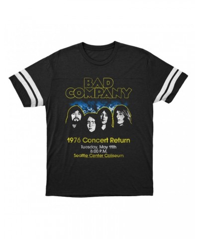 Bad Company T-Shirt | 1976 Concert Return Distressed Football Shirt $14.50 Shirts