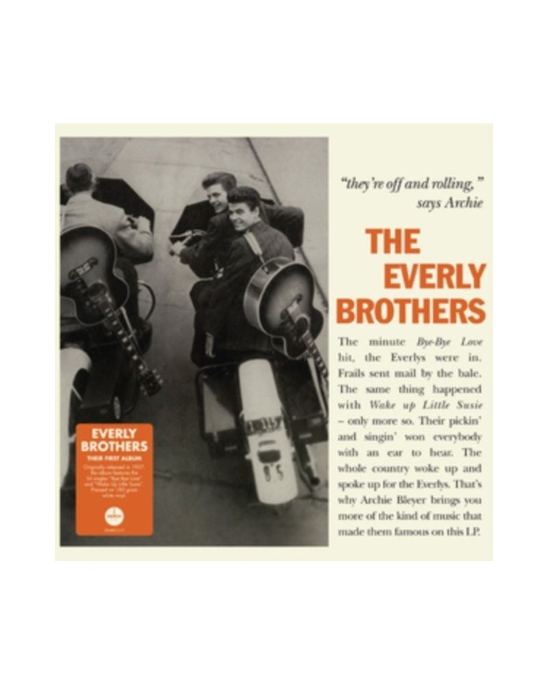 The Everly Brothers LP Vinyl Record - The Everly Brothers (White Vinyl) $12.22 Vinyl