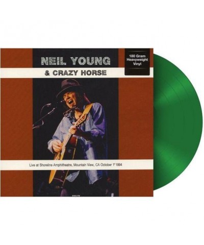 Neil Young & Crazy Horse LP Vinyl Record - Live At Shoreline Amphitheatre Mountain View Ca October 1St 19 94 (Green Vinyl) $1...