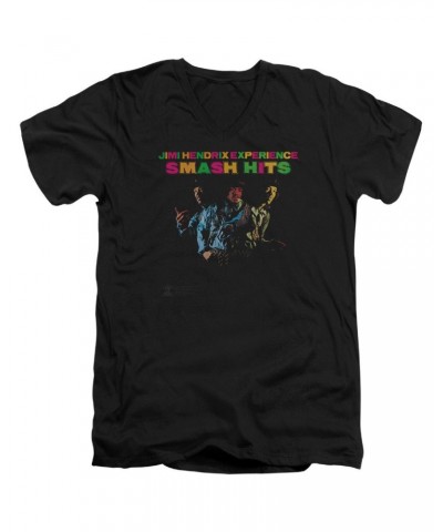 Jimi Hendrix Smash Hits Black V-Neck T-Shirt $11.10 Shirts