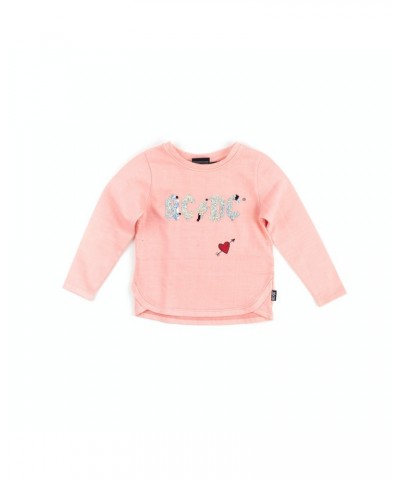 AC/DC Band Logo with Heart Iridescent Pink Kids Sweater $5.25 Sweatshirts