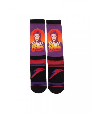 David Bowie Red & Purple Crew Socks $6.15 Footware