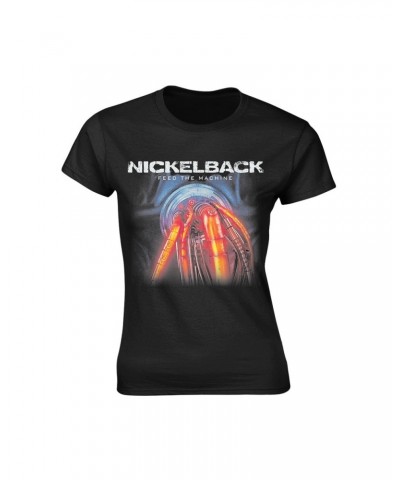 Nickelback Women's T Shirt - Feed The Machine $12.55 Shirts