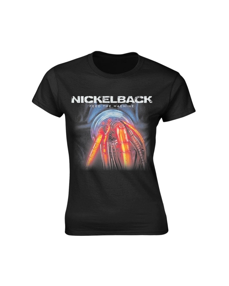 Nickelback Women's T Shirt - Feed The Machine $12.55 Shirts