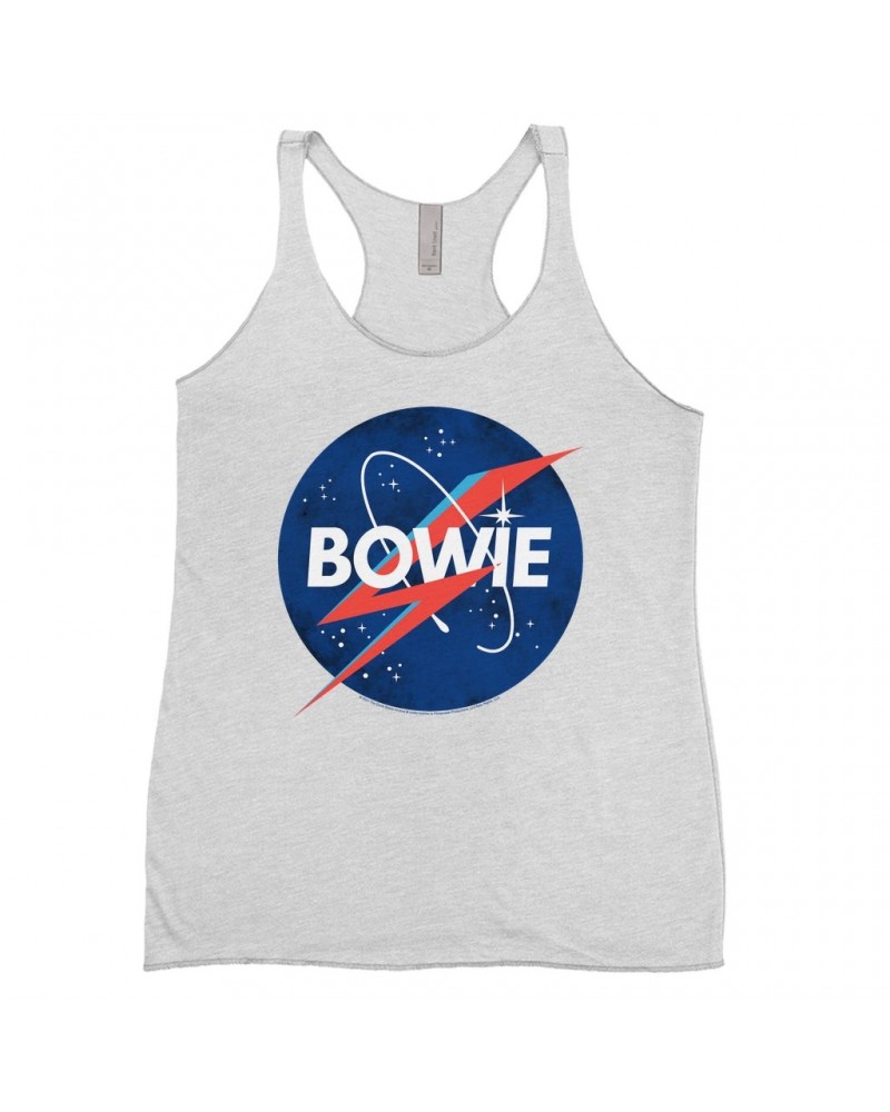 David Bowie Ladies' Tank Top | Bowie NASA Inspiration Shirt $13.03 Shirts