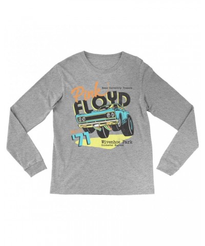 Pink Floyd Long Sleeve Shirt | Essex University Plymouth Roadrunner Concert Promotion Distressed Shirt $12.58 Shirts