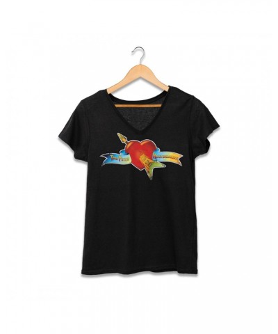 Tom Petty Classic Logo Ladies V-Neck $12.60 Shirts