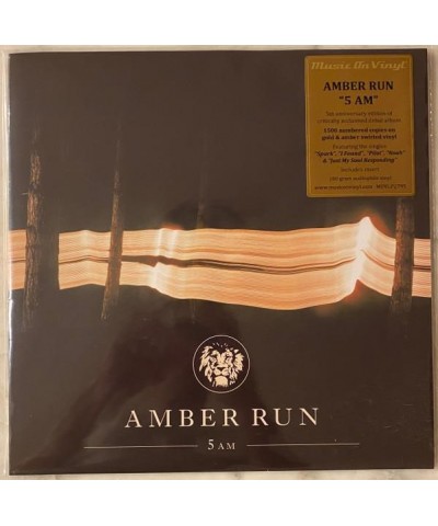 Amber Run 5AM (GOLD & AMBER SWIRLED) Vinyl Record $13.41 Vinyl