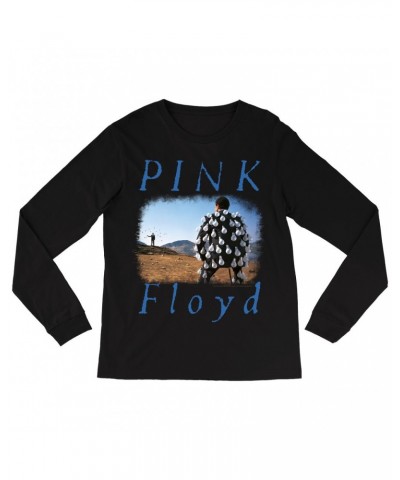 Pink Floyd Long Sleeve Shirt | Delicate Sound Of Thunder Album Design Distressed Shirt $12.58 Shirts