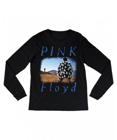 Pink Floyd Long Sleeve Shirt | Delicate Sound Of Thunder Album Design Distressed Shirt $12.58 Shirts