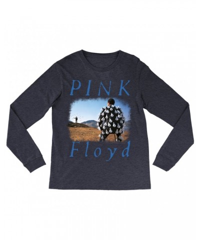 Pink Floyd Long Sleeve Shirt | Delicate Sound Of Thunder Album Design Distressed Shirt $12.58 Shirts