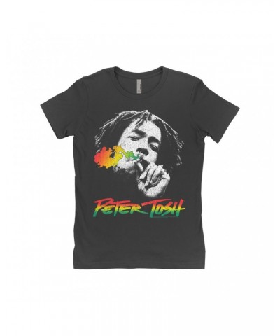 Peter Tosh Ladies' Boyfriend T-Shirt | Legalize it Magical Smoke Shirt $11.98 Shirts