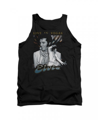 Elvis Presley Tank Top | LIVE IN VEGAS Sleeveless Shirt $6.48 Shirts