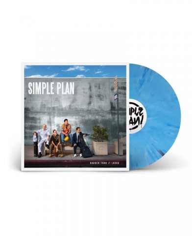 Simple Plan HARDER THAN IT LOOKS (BLUE MARBLE VINYL) Vinyl Record $9.50 Vinyl