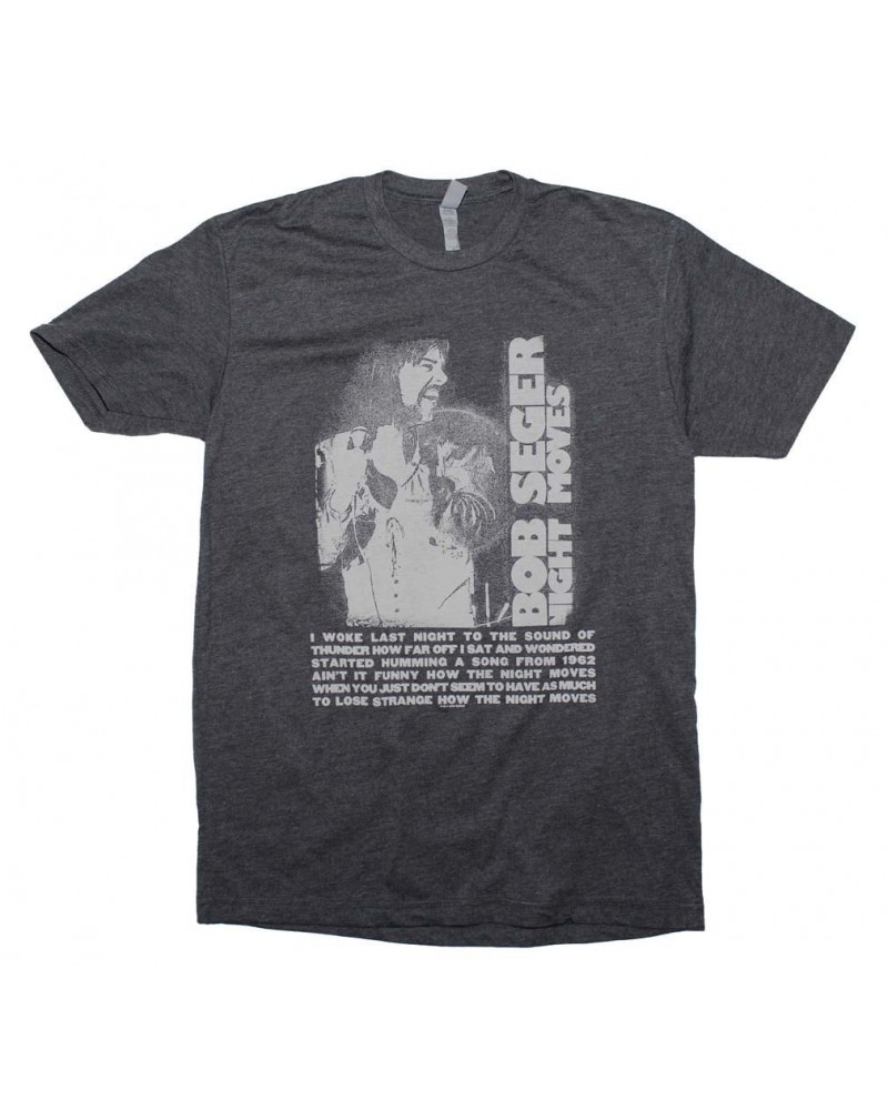 Bob Seger & The Silver Bullet Band T Shirt | Bob Seger Night Moves T-Shirt $6.80 Shirts