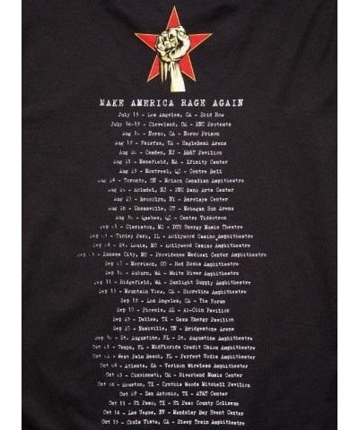 POR Prophets of Rage "2016 Power Fist/Itinerary" T-Shirt $6.40 Shirts