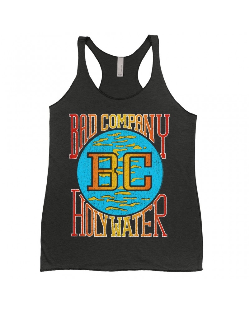 Bad Company Ladies' Tank Top | Retro Colorful Holy Water Distressed Shirt $12.74 Shirts