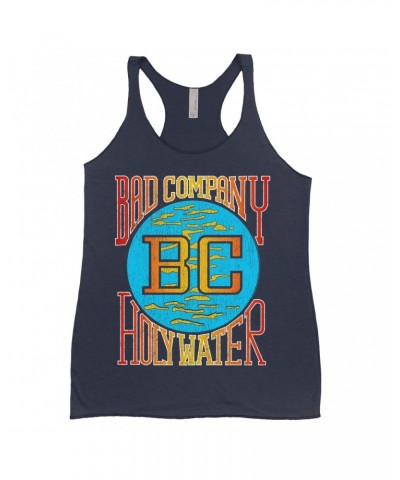 Bad Company Ladies' Tank Top | Retro Colorful Holy Water Distressed Shirt $12.74 Shirts