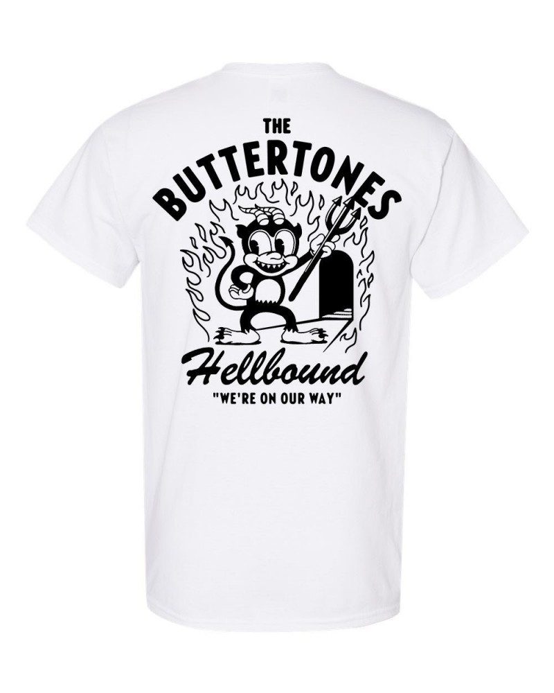 The Buttertones HELLBOUND TEE WHITE $8.20 Shirts