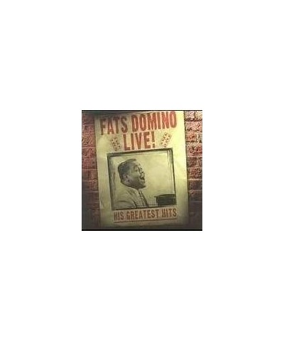 Fats Domino GREATEST HITS LIVE CD $6.96 CD