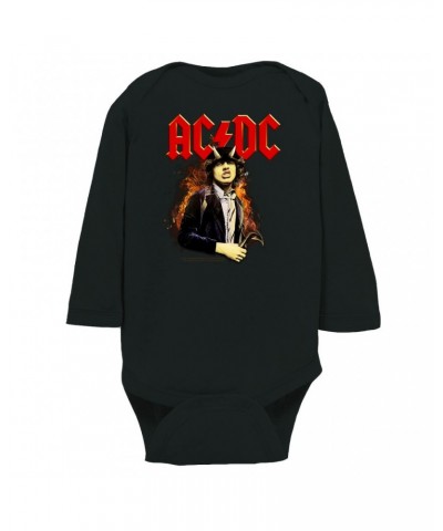 AC/DC Long Sleeve Bodysuit | Highway To Hell Angus Young Design Bodysuit $9.86 Shirts