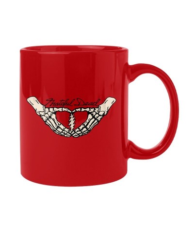 Grateful Dead Heart Skeleton Hands Mug $5.94 Drinkware