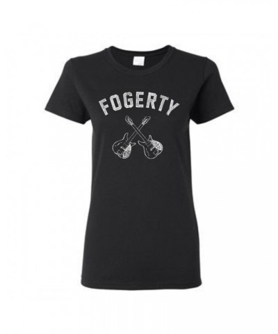 John Fogerty Women's Crossed Guitars T-Shirt $14.10 Shirts