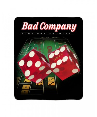 Bad Company Sherpa Blanket | Straight Shooter Album Cover Blanket $31.48 Blankets