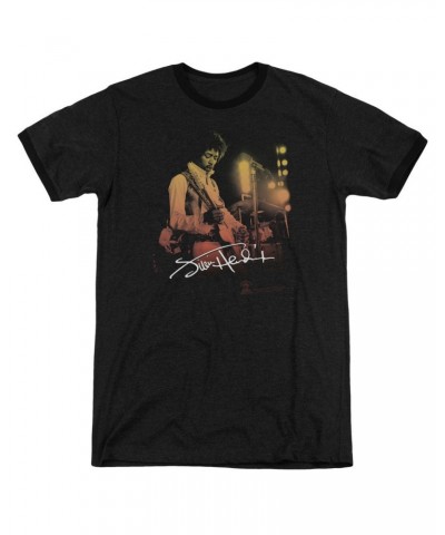 Jimi Hendrix Live On Stage Black Ringer T-Shirt $13.80 Shirts