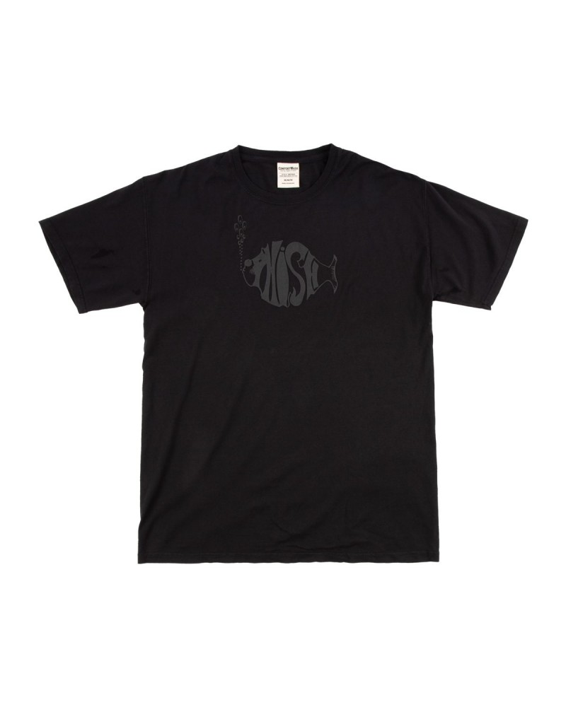 Phish Classic Stealth Puff Heavyweight Tee on Black $12.50 Shirts