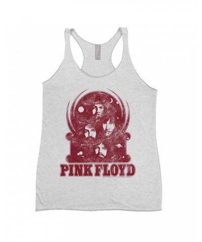 Pink Floyd Ladies' Tank Top | Universe Design Distressed Shirt $12.45 Shirts