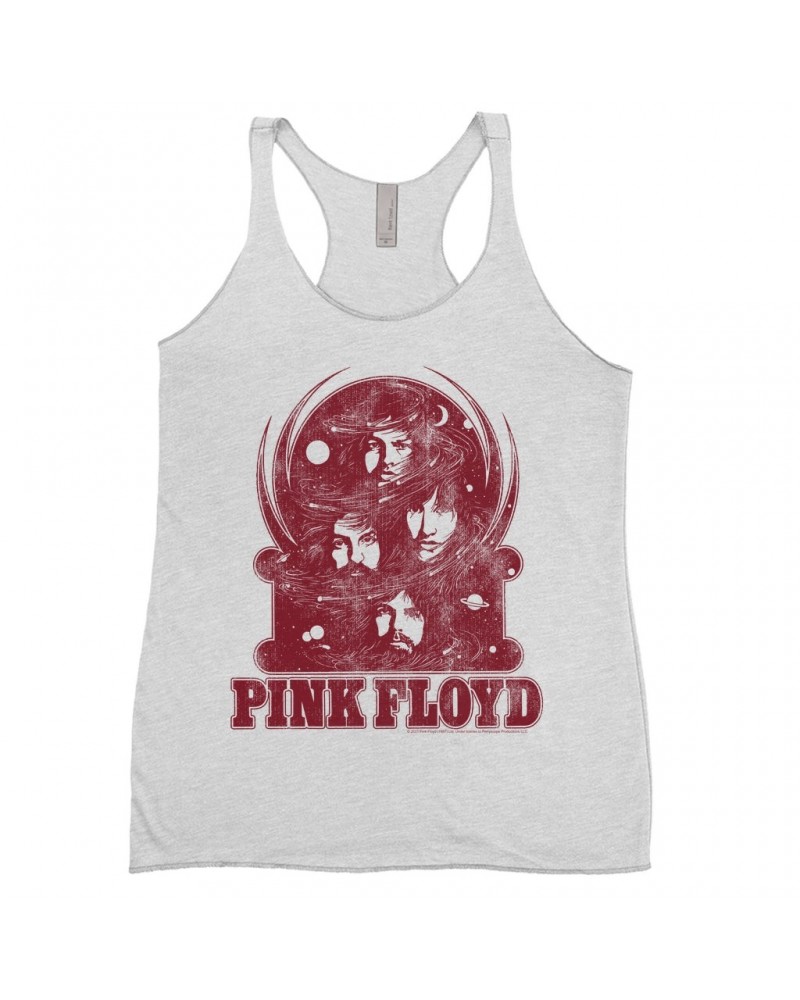 Pink Floyd Ladies' Tank Top | Universe Design Distressed Shirt $12.45 Shirts