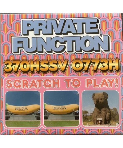 Private Function 370HSSV 0773H Vinyl Record $19.05 Vinyl