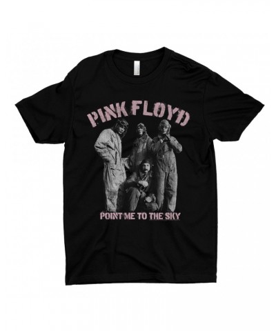 Pink Floyd T-Shirt | Point Me To The Sky Pink Design Distressed Shirt $10.98 Shirts