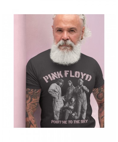 Pink Floyd T-Shirt | Point Me To The Sky Pink Design Distressed Shirt $10.98 Shirts