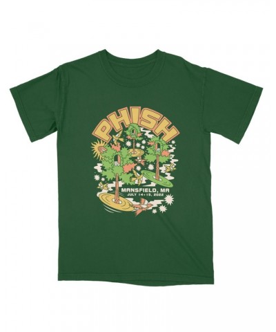 Phish Mansfield Summer Tour 2022 Event Tee on Evergreen $12.50 Shirts