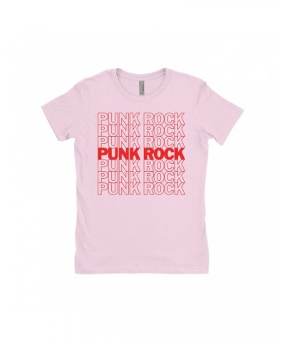 Music Life - Punk Music Life Ladies' Boyfriend T-Shirt | Punk Rock On Repeat Music Life Shirt $10.73 Shirts