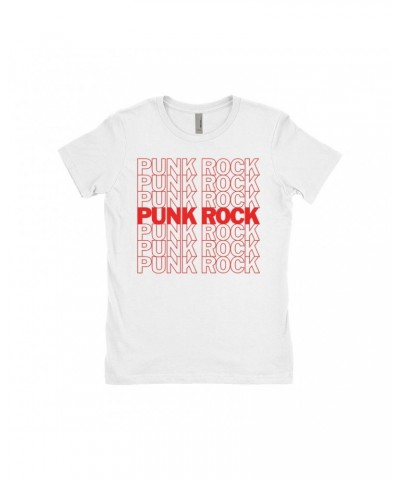 Music Life - Punk Music Life Ladies' Boyfriend T-Shirt | Punk Rock On Repeat Music Life Shirt $10.73 Shirts