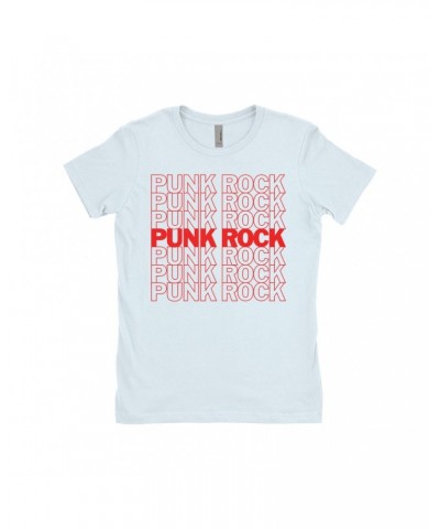 Music Life - Punk Music Life Ladies' Boyfriend T-Shirt | Punk Rock On Repeat Music Life Shirt $10.73 Shirts