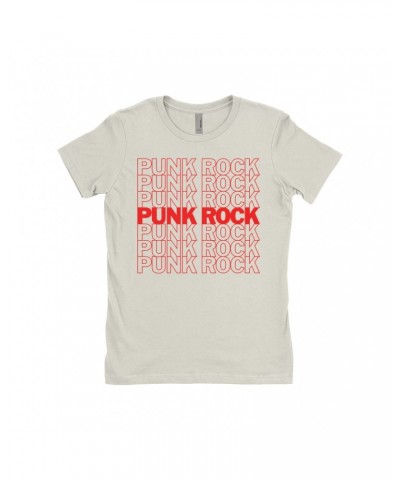 Music Life - Punk Music Life Ladies' Boyfriend T-Shirt | Punk Rock On Repeat Music Life Shirt $10.73 Shirts