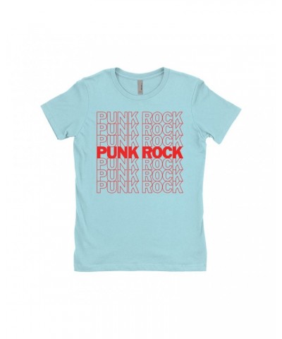 Music Life - Punk Music Life Ladies' Boyfriend T-Shirt | Punk Rock On Repeat Music Life Shirt $10.73 Shirts