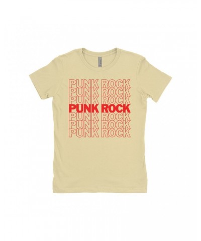 Music Life - Punk Music Life Ladies' Boyfriend T-Shirt | Punk Rock On Repeat Music Life Shirt $10.73 Shirts