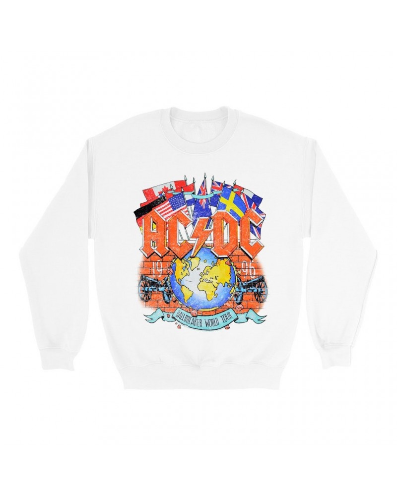 AC/DC Sweatshirt | Ballbreaker World Tour 1996 Sweatshirt $12.93 Sweatshirts