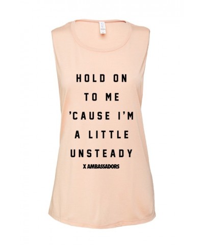 X Ambassadors Unsteady Girls Tank (Peach) $11.50 Shirts