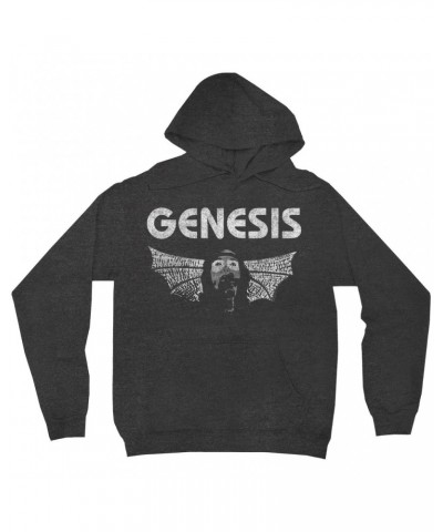 Genesis Hoodie | Vintage White Band Logo Distressed Hoodie $17.58 Sweatshirts